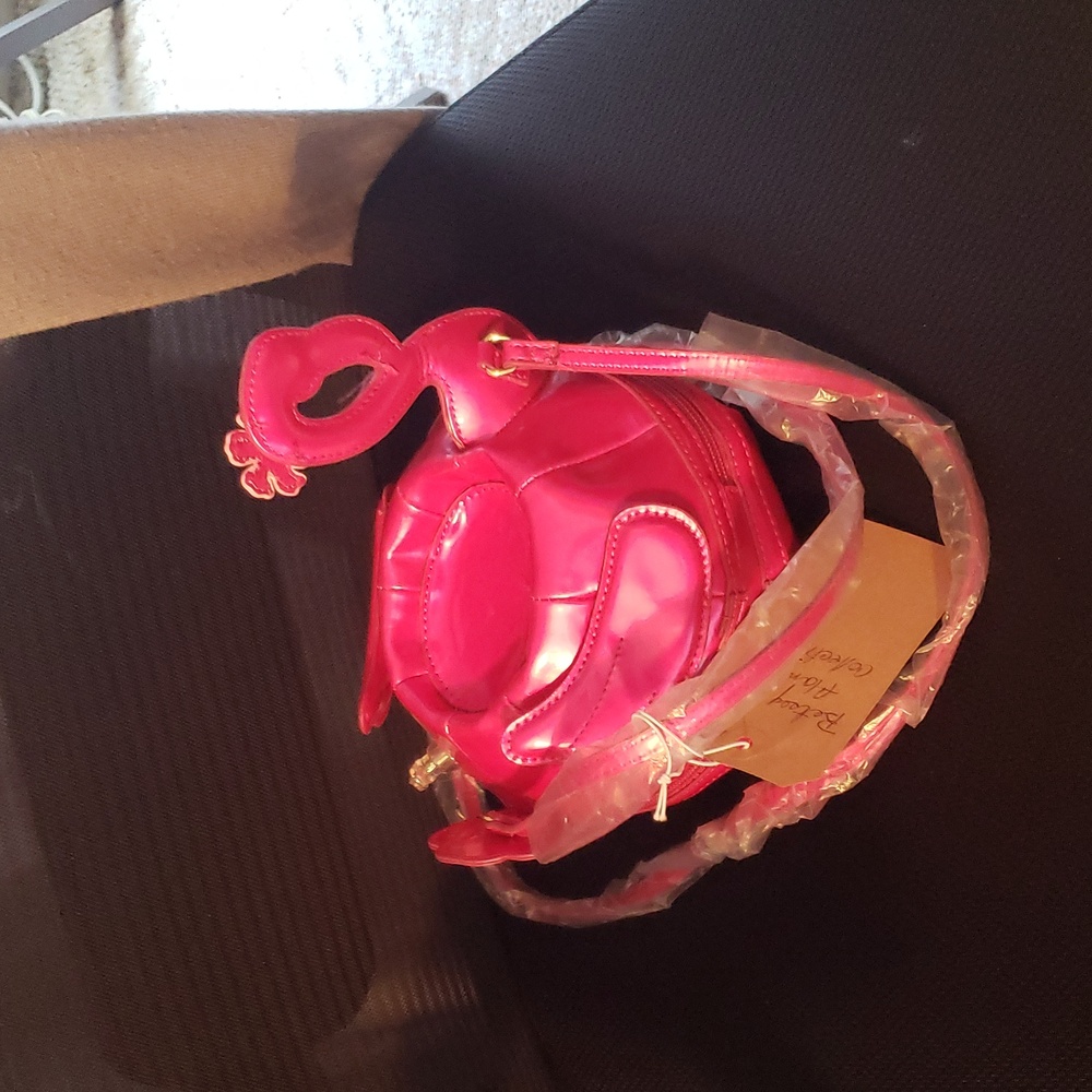 Betsey Johnson Pink Flamingo-Shaped Hot As Flock - Picture 6 of 6